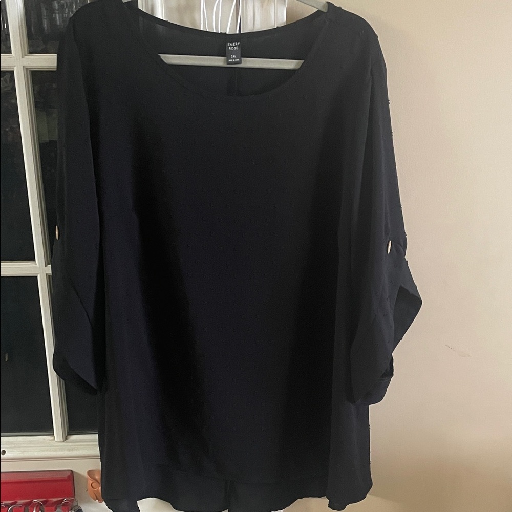 Avenue Women's Black Blouse